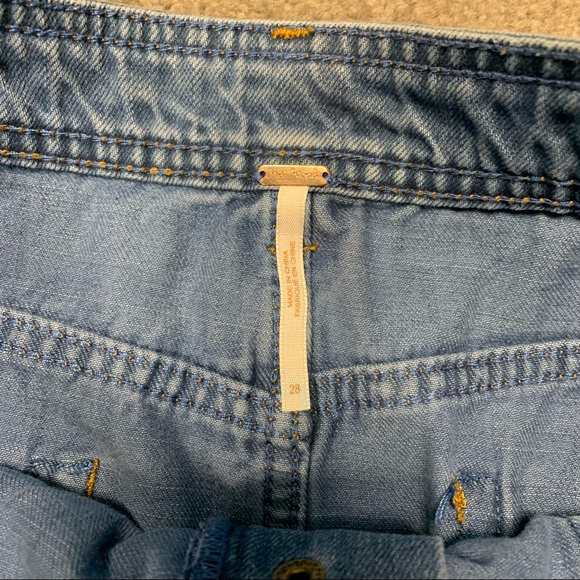 Free People Wildfire Denim Mini Skirt - Picture 2 of 3